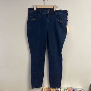 NYDJ Women's Lift X Tuck Technology AMI Skinny Jeans‎ Blue Size 14